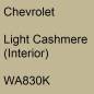 Preview: Chevrolet, Light Cashmere (Interior), WA830K.